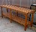GREENHOUSES: ALUMINIUM GREENHOUSES and WOODEN GREENHOUSES - Heavy duty wooden 2 tier staging - with 3