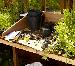 GREENHOUSES: ALUMINIUM GREENHOUSES and WOODEN GREENHOUSES - Potting trays