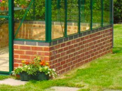 Brick Bases for Greenhouses Brick Bases for Greenhouses