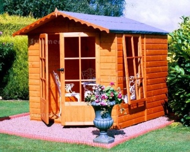 Georgian Apex Summerhouse 080 - Shiplap, FSC® Certified Georgian Apex Summerhouse 080 - Shiplap, FSC® Certified