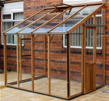 Alton Evolution Six-LT Lean To - Hybrid Cedar Greenhouse