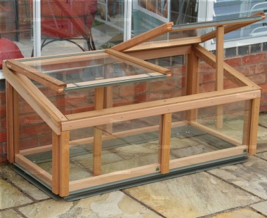 Alton Evolution Cold Frame - Cedar, Toughened Glass
