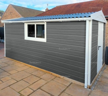 Pvcu Outbuilding Composite Apex Concrete Shed 788 - PVCu Window and Fascias