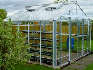 Robinsons Rosette Greenhouse - Grey Finish