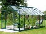 Aluminium Greenhouse 158 - Extra Tall High Eaves, Powder Coated Aluminium Greenhouse 158 - Extra Tall High Eaves, Powder Coated