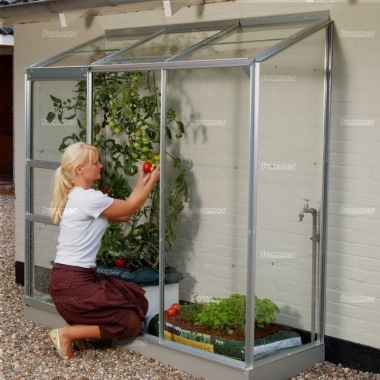 Aluminium Lean To Greenhouse 165 Aluminium Lean To Greenhouse 165