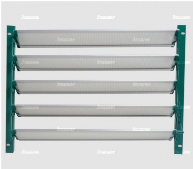 Greenhouse 5 Blade Adjustable Louvre Vent - Green Finish Greenhouse 5 Blade Adjustable Louvre Vent - Green Finish