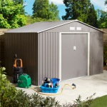 Apex Metal Shed 507 - Choice of 2 Colours, Galvanized Steel