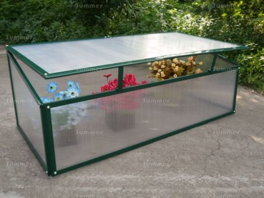 Green Aluminium Cold Frame 315 - Polycarbonate