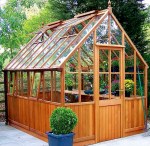 Malvern Victorian Cedar Greenhouse - Part Boarded Malvern Victorian Cedar Greenhouse - Part Boarded