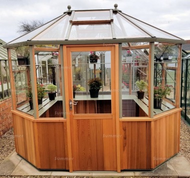 Alton Evolution Octagonal 9x6 - Hybrid Cedar Greenhouse